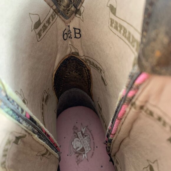 ARIAT Fatbaby Mossy Oak Pink Camo Western Roper Short Boots Womens SZ 6.5B - Picture 5 of 8
